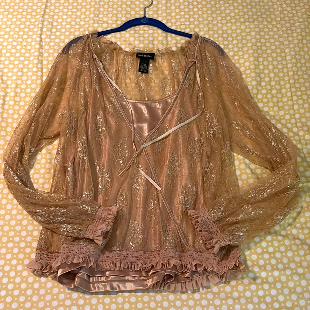 Lane Bryant Dressy Top w/ Cami